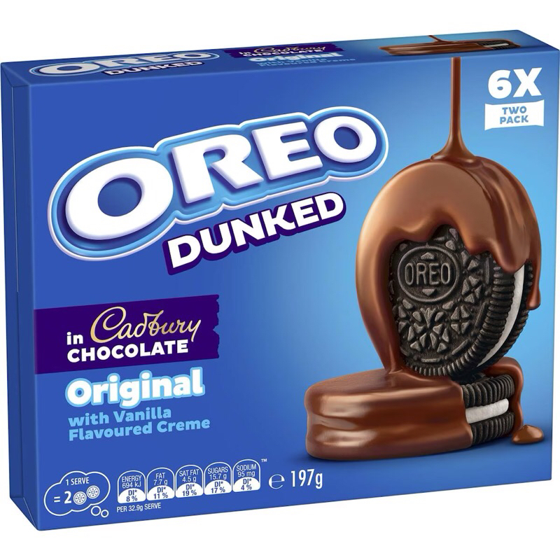 

Oreo Dunked Original Cookies 6 Pack 197g