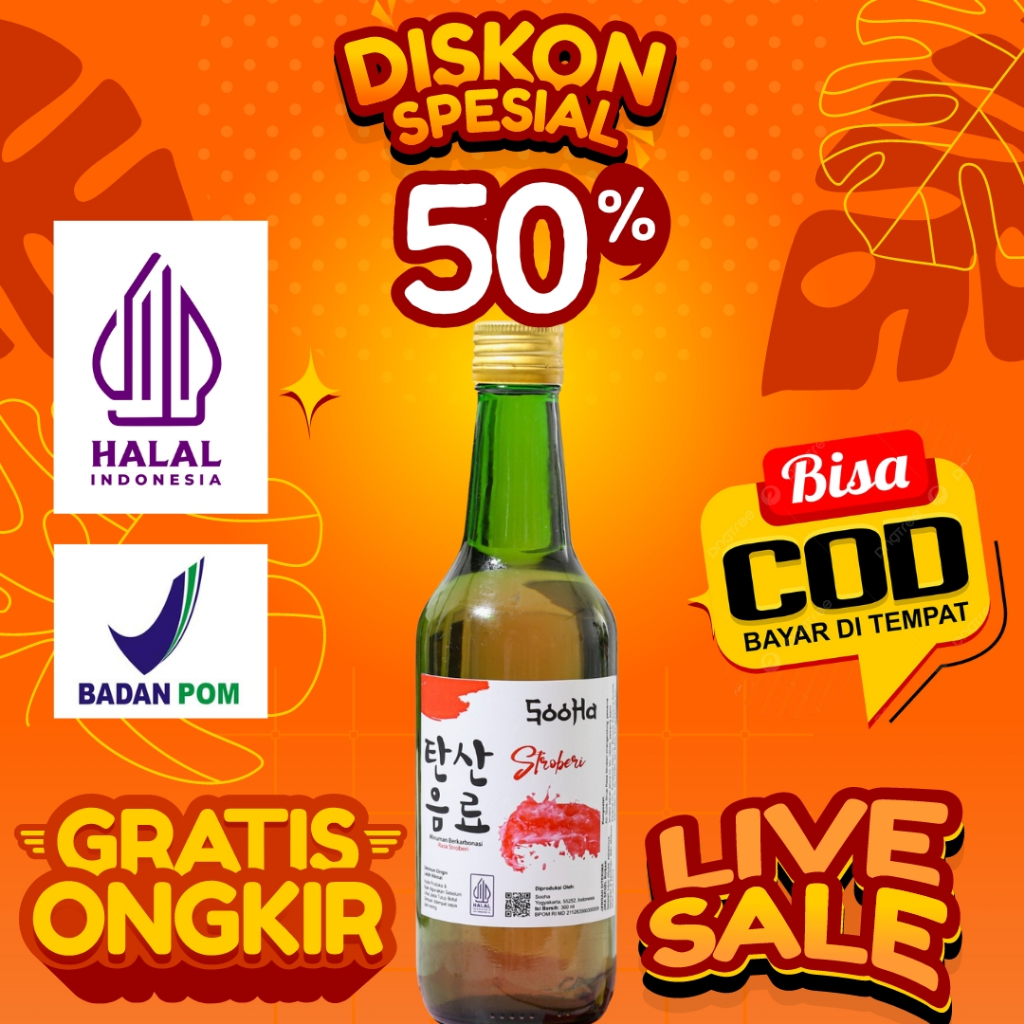 

Sooha Minuman Soda Strawberry Halal dan BPOM