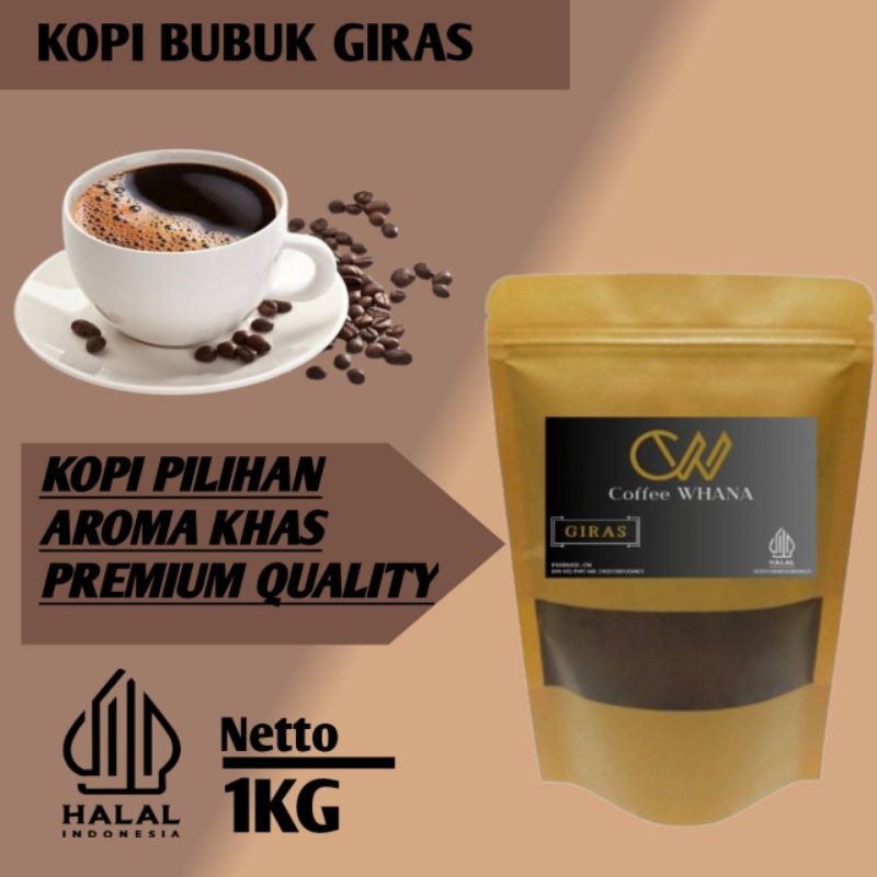 

Kopi Bubuk Giras 1 kg spesial mantap