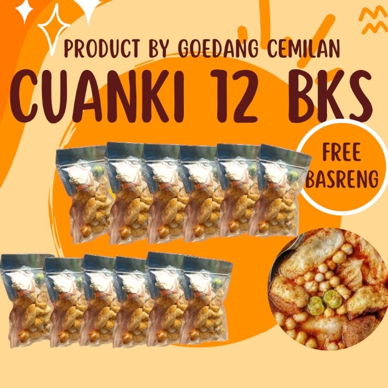 

(FREE BASRENG) CUANKI 12 BKS INSTAN PAKET MURAH