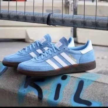 Sepatu Sneakers Pria Viral Adidas Handball Spezial Ice Blue Kualitas Premium Original
