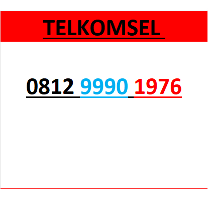 Nomor cantik telkomsel 4G 5G seri tahun 1976 0B12 9990 1976 r1200