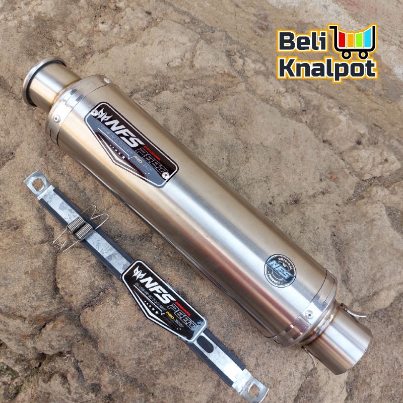 SLINCER KNALPOT NFSPEED ORIGINAL tipe BULAT RING 30cm inlet 50