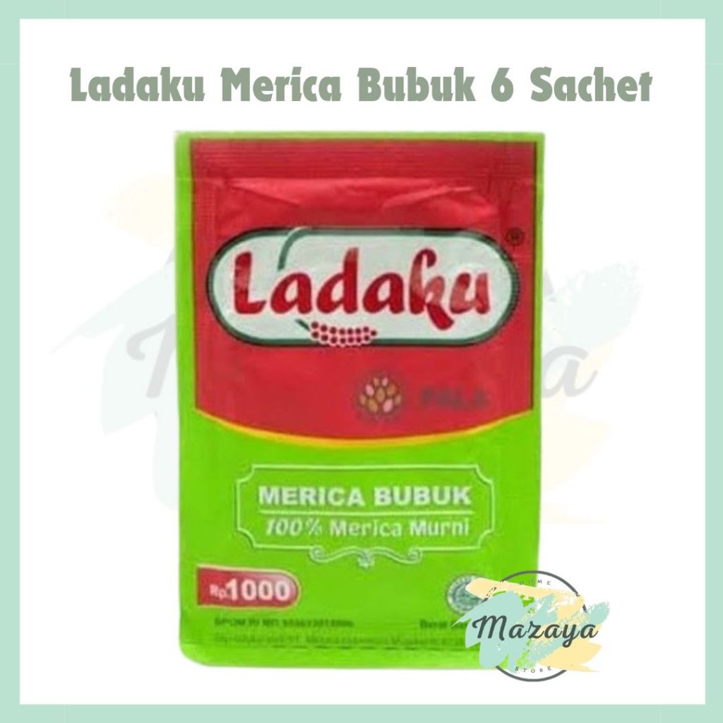 

LADAKU MERICA BUBUK SACHET KEMASAN 3GR 6 SACHET - MAZAYA HOMESTORE