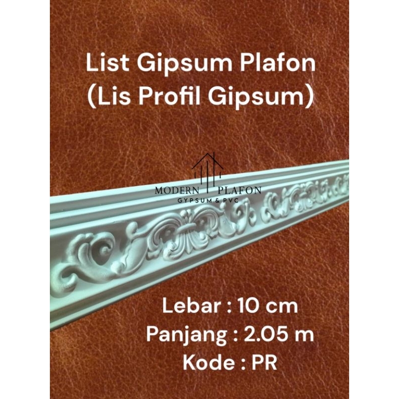 List gypsum gipsum motif PR 10 cm / Lis List gypsum gipsum plafon / modern plafon gipsum pvc