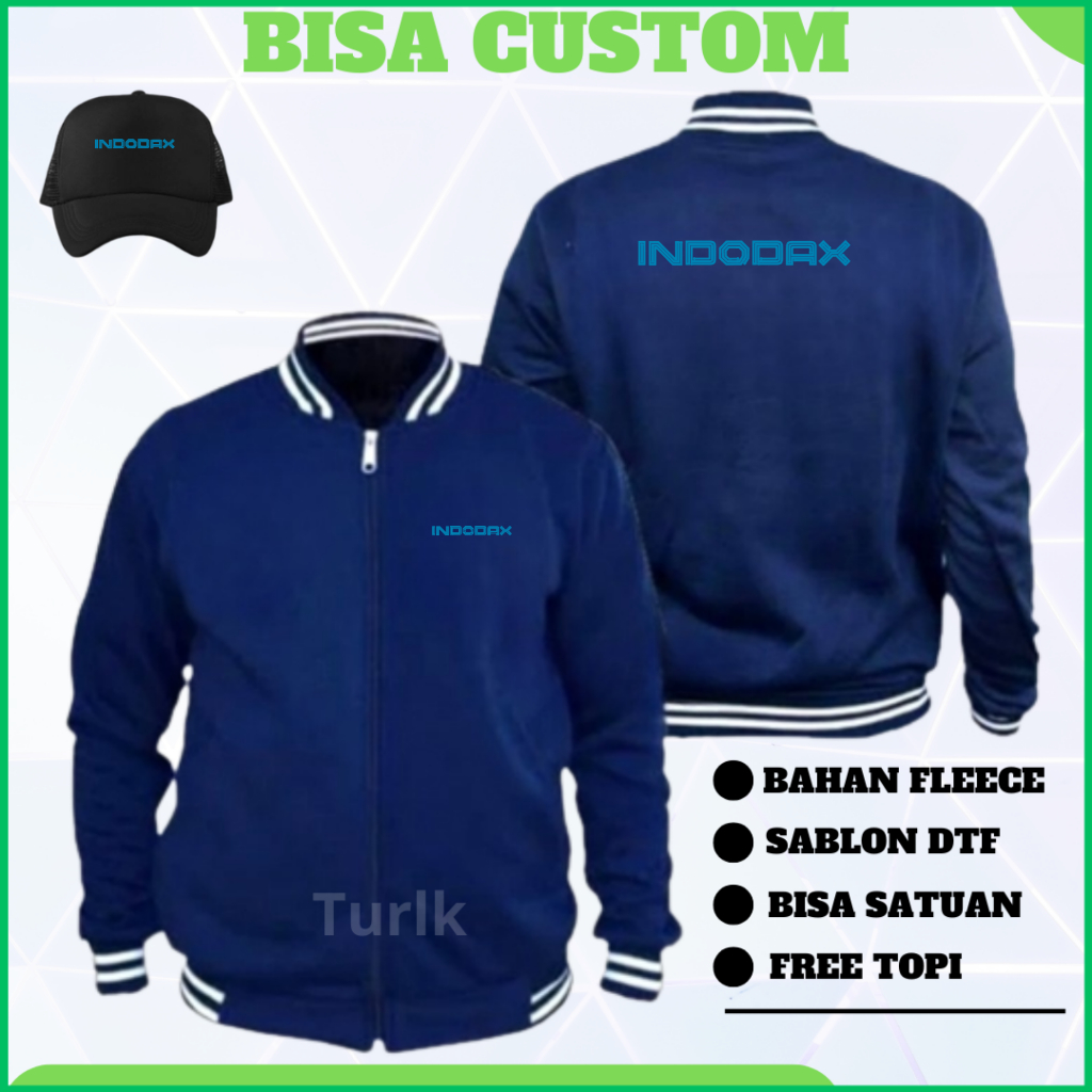 Jaket Indodax Jaket Varsity Indodax Custom