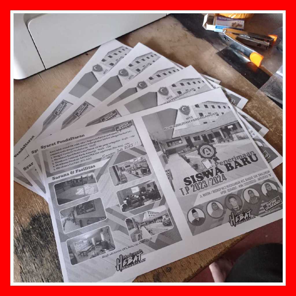 

Cetak Brosur Hitam Putih/Monokrom Ukuran F4 - Kertas HVS