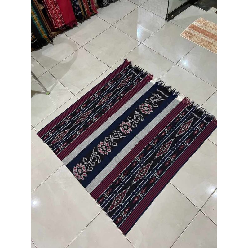 Kain Tenun Ikat Tebal Tenun Blanket Tenun Jepara Tenun Ikat Warna Ungu Biru Bahan Baju Bahan Couple