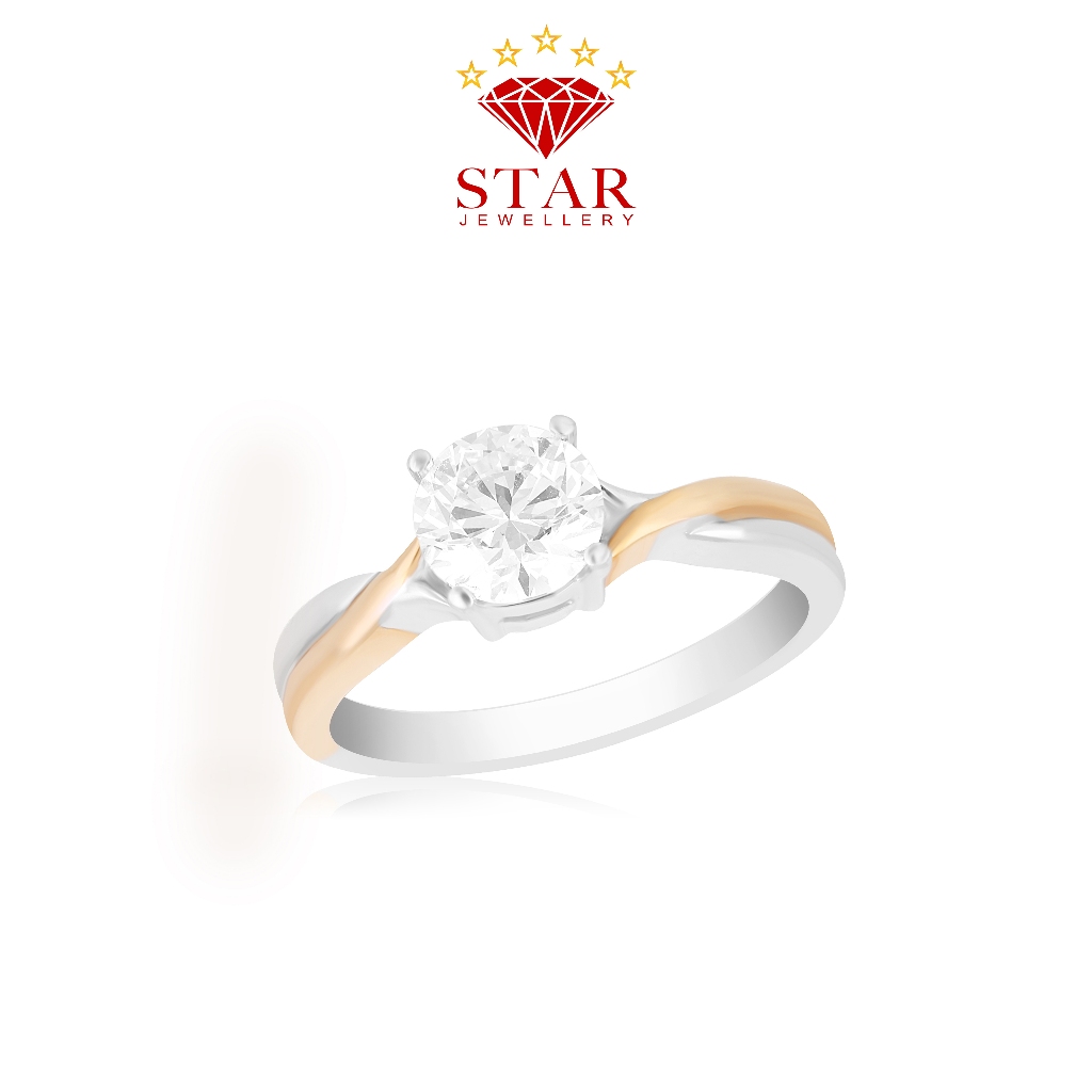 Cincin Berlian Solitaire Sertifikat GIA LPLR361101 - Star Jewellery
