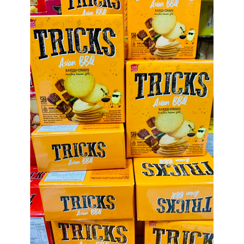 

Tricks Biskuit Kentang Potato Baked Chips Original BBQ Bulgogi Kimchi Cheese 1Box