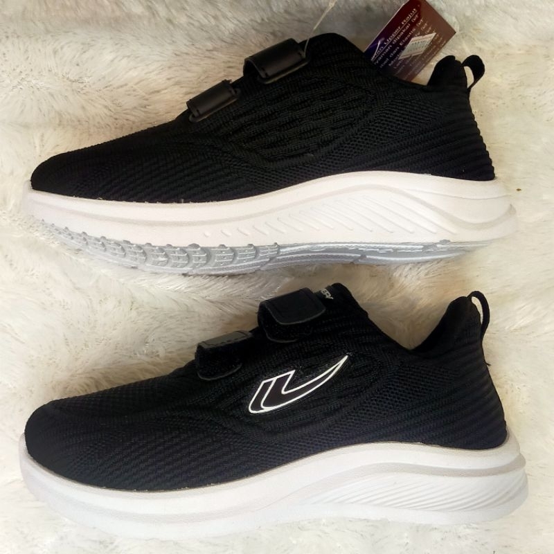 SEPATU SEKOLAH SD SMP SMA NEW ERA ALISA VELCRO HITAM PUTIH MURAH
