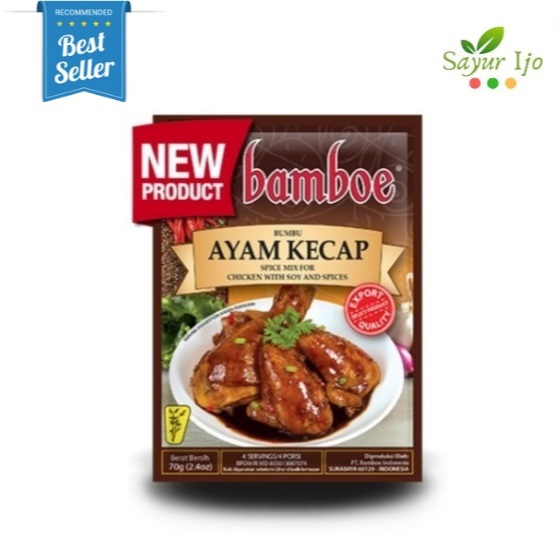 

BAMBOE Bumbu Ayam Kecap 70 Gram / Pack Spice Mix For Chicken With Soy & Spices Rempah Masak Instant