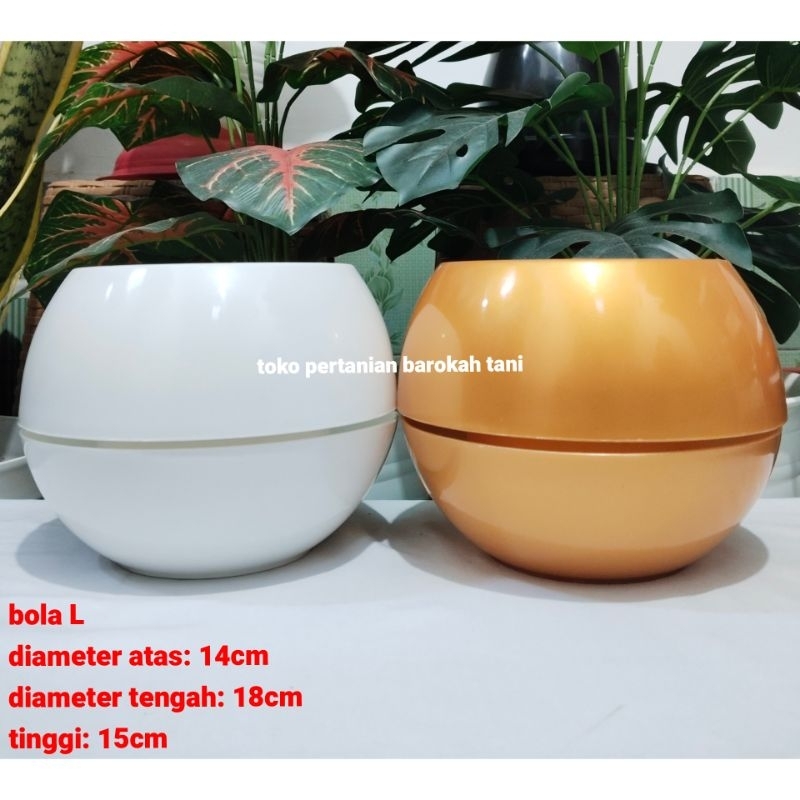 (1pcs) POT SUPER BOLA L pot plastik model bola pot indoor