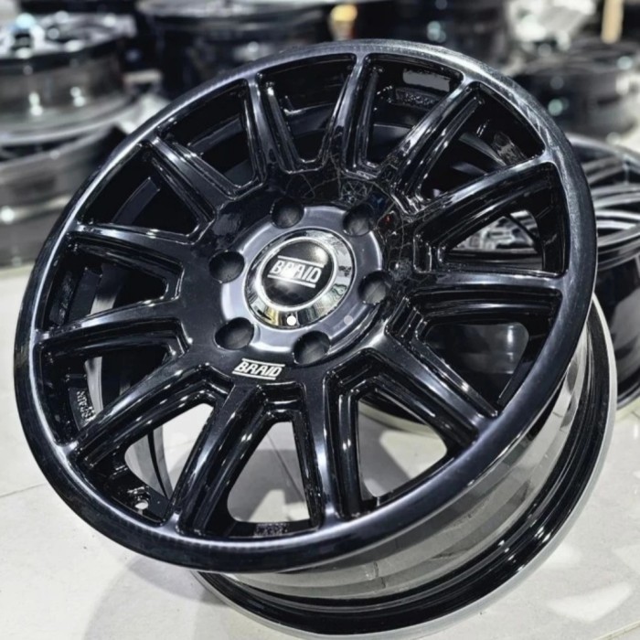 velg ring 17 pajero Fortuner velg mobil R17 BRAID RALLY lebar 8 ET 10 velg ring 17 pajero Fortuner