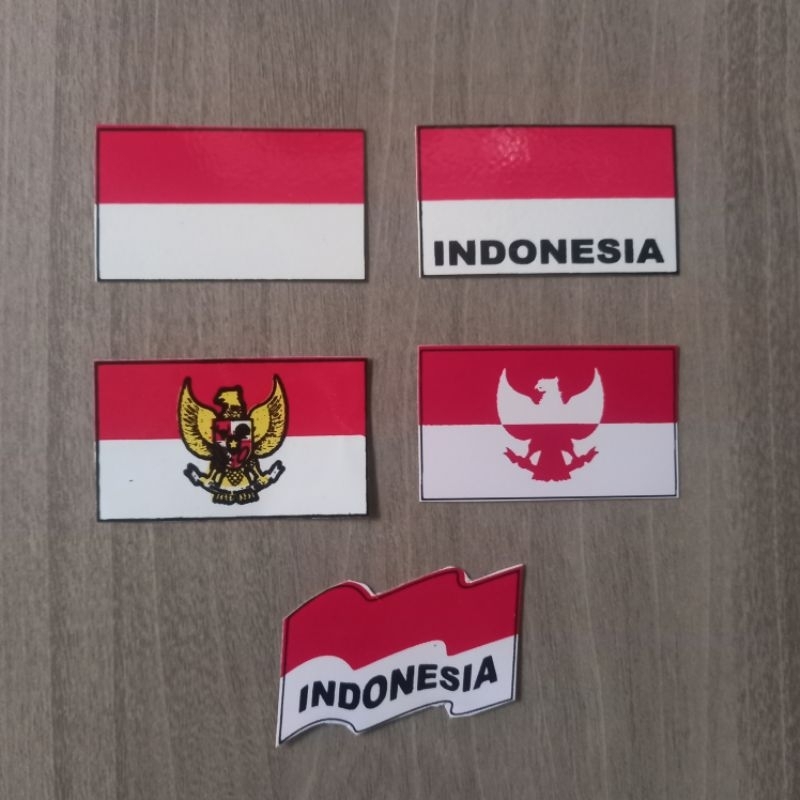 STIKER BENDERA INDONESIA UKURAN KECIL MINI