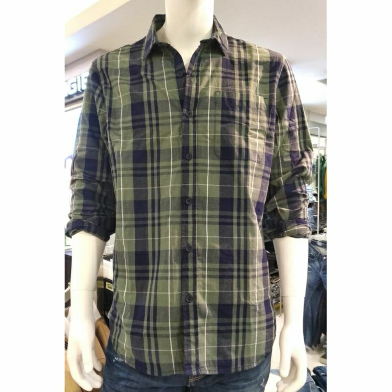 BOMBBOOGIE - Kemeja Kotak-kotak Pria Bombboogie Original