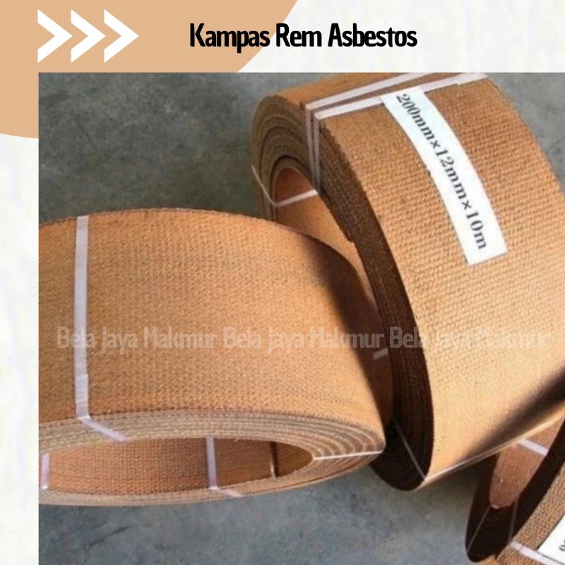 Kampas Rem Asbestos Meteran/ Winch Brake Lining Woven