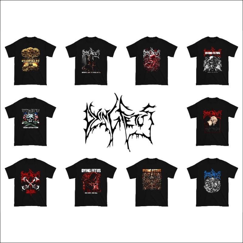 Kaos Dying Fetus Band Music / Baju Band Dying Fetus Musik / Baju Dying Fetus Band Music / Baju Band 