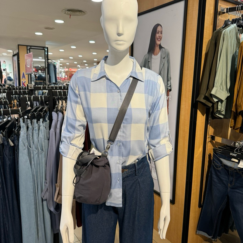 DUST - NEW Kemeja Kotak-Kotak Wanita (S-XXL)