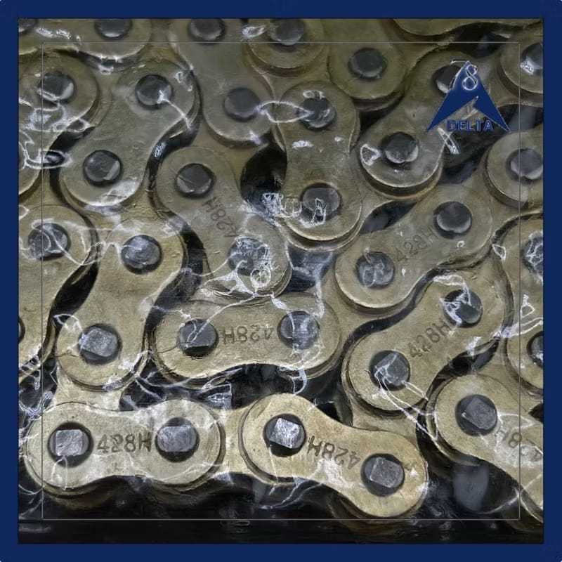 KINGLAND RANTAI MOTOR WARNA EMAS GOLD 428H-112