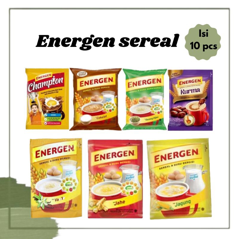 

Energen Susu Sereal Aneka Rasa isi 10 sachet