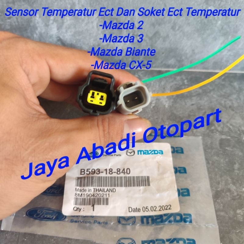 Sensor Ect Temperatur Dan Soket Ect Mazda 2 Mazda 3