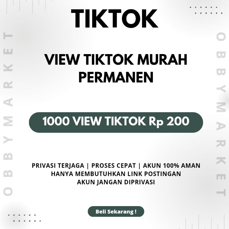 View Tiktok Murah Permanen Fast Proses - Views Tiktok