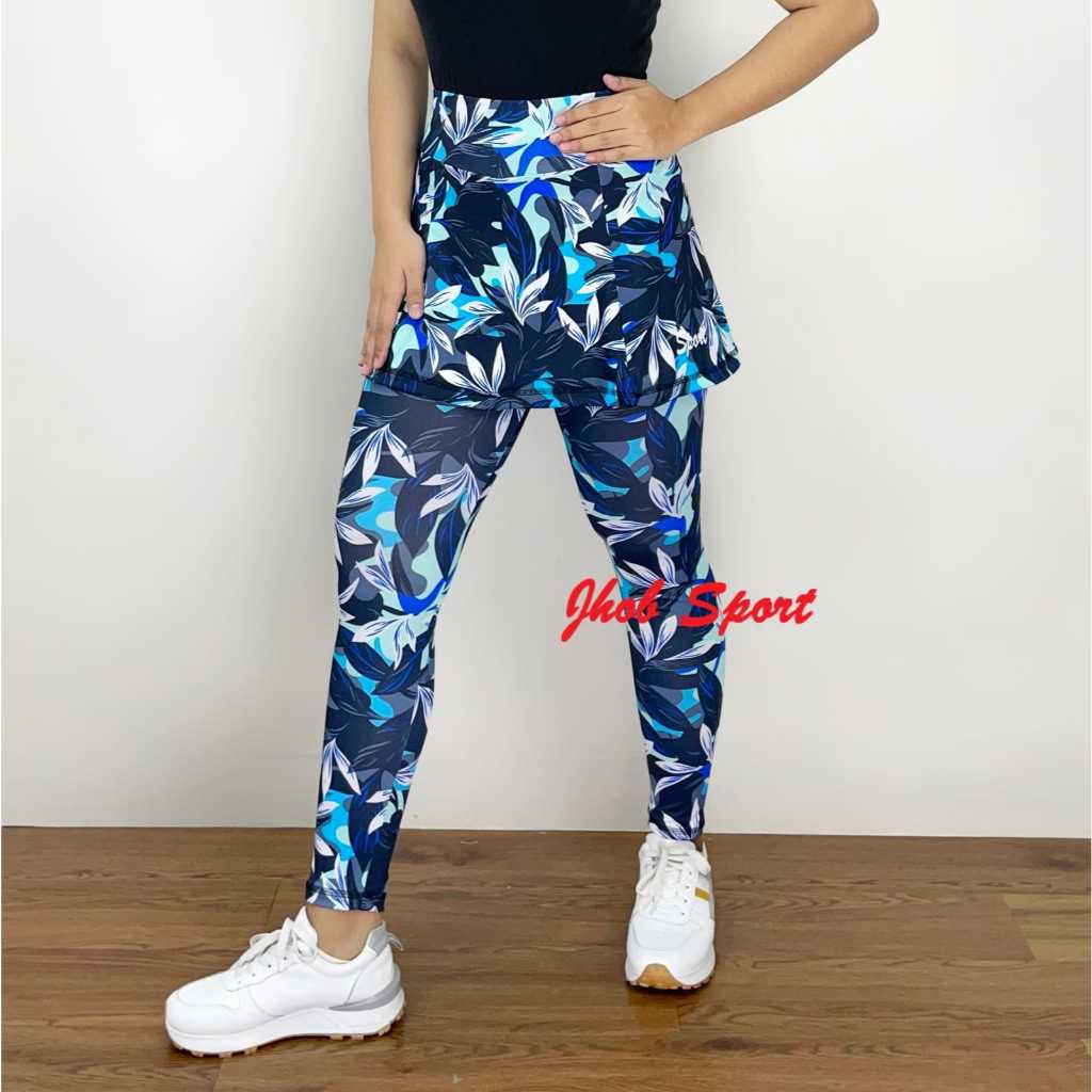 Legging Rok Panjang Motif/Legging Senam Muslimah/Celana Senam Wanita Muslimah