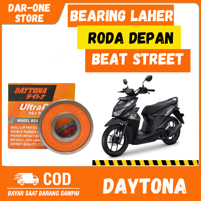 BEARING LAHER DAYTONA RODA DEPAN HONDA BEAT STREET ORIGINAL 6201