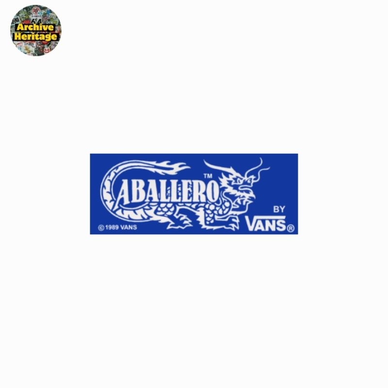 

sticker Vans Caballero logo vintage rare stiker skateboard