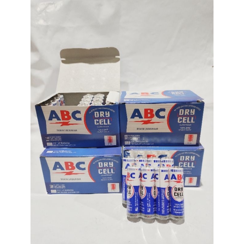Batu Baterai ABC biru R6 Baterai ABC AA 1box isi 24pcs