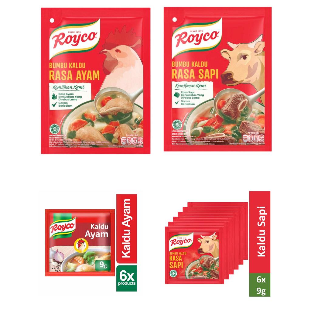 

ROYCO SAPI / ROYCO AYAM KEMASAN 94g/220g / Renceng 6x9g