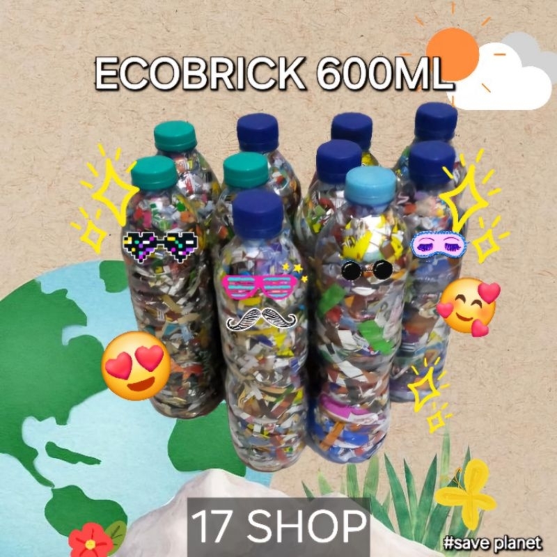 ECOBRICK BOTOL 600ML BERAT 300 GRAM