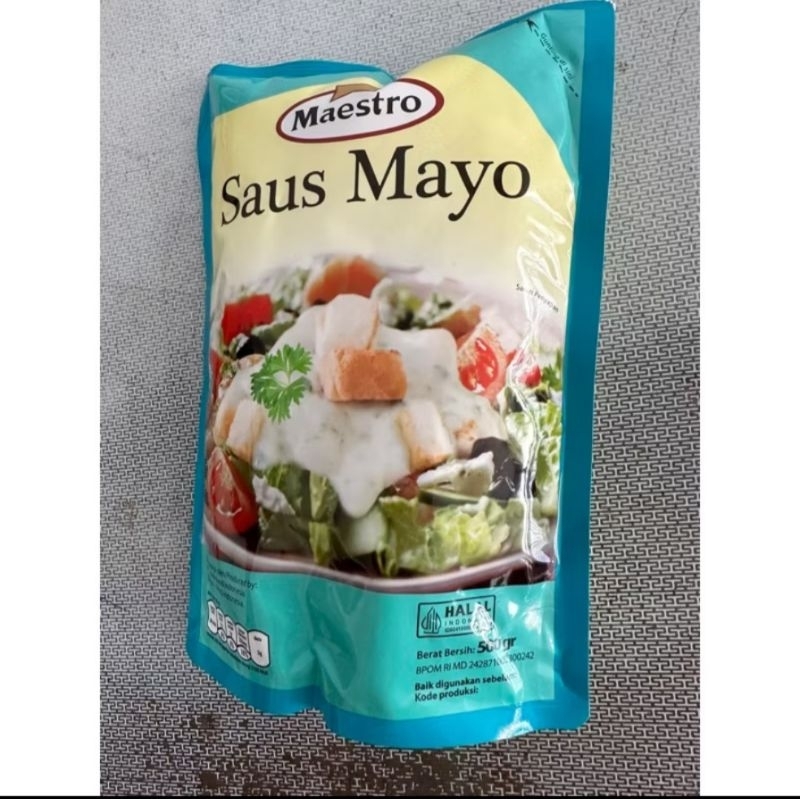 

Saus Mayo MAESTRO / Saos Mayonais/Mayonnaise/Mayonaise MAESTRO 500 gr x 20 pcs per Dus/Karton