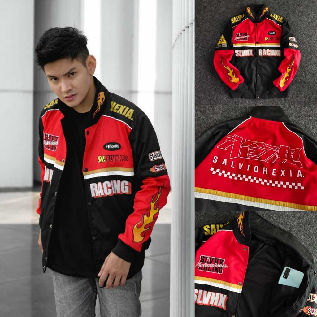 Jacket racing/jacket varsity/jacket nascar/jacket racing thrift