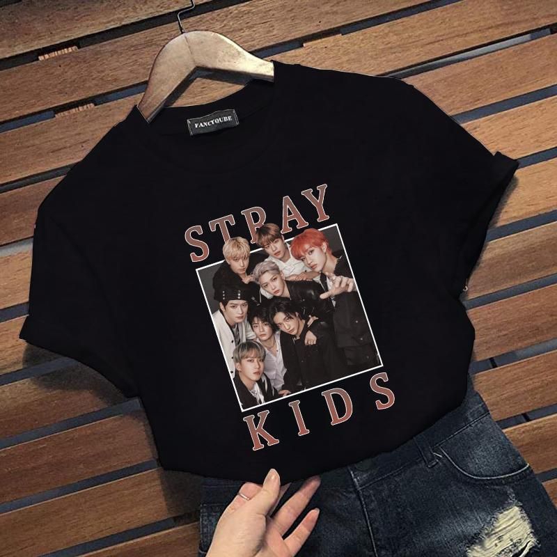 Kaos Kpop Stray Kids Skzoo Skz University Straykids Oversize Baju Stray Kids Lengan Pendek Oversize 