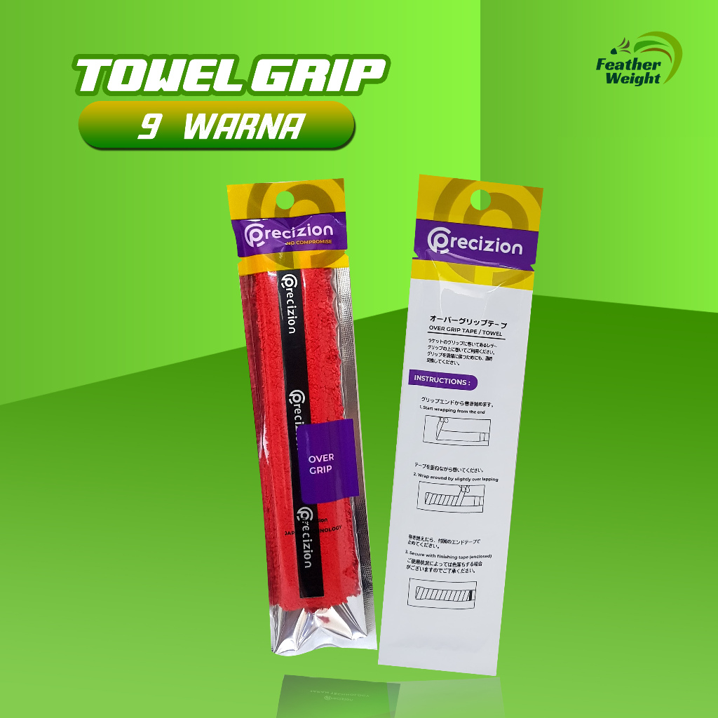 Precizion - TOWEL GRIP 50% - Grip Raket Badminton Towel Grip Bulu Tangkis
