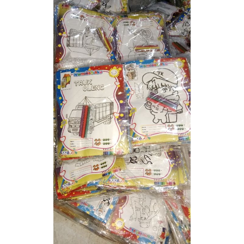 MEWARNAI CRAYON BESAR