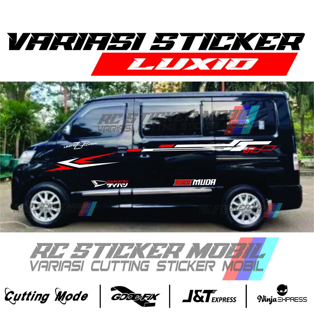 stiker mobil gran max apv luxio luxury dll stiker cutting sticker variasi mobil