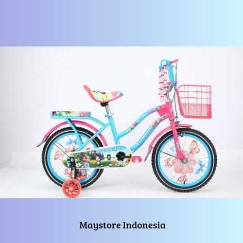 SEPEDA ANAK MINI UKURAN 12 / 16 / 18 SAKONI FITRI MURAH BAGUS / SEPEDA ANAK CEWE SAKONI FITRI UKURAN