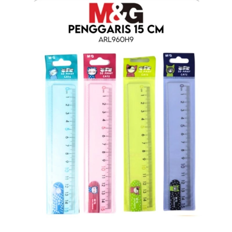 

Penggaris 15cm ARL 960H9 M&G / Penggaris Plastik So Many Cats Edition / Penggaris Plastik