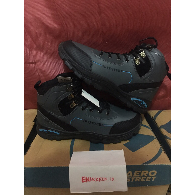 aerostreet adventure hitam abu abu