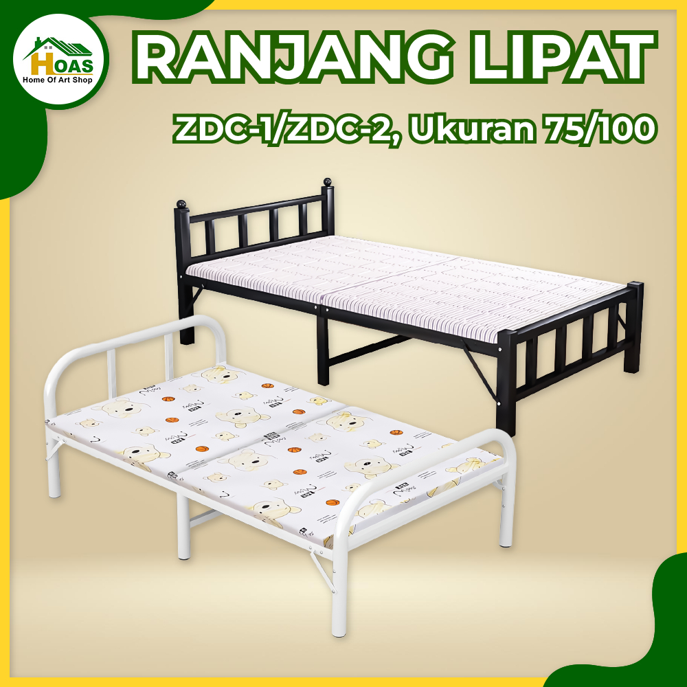 Hoas Official Shop Ranjang Lipat Kasur Lipat Folding Bed Portable Furnibest ZDC