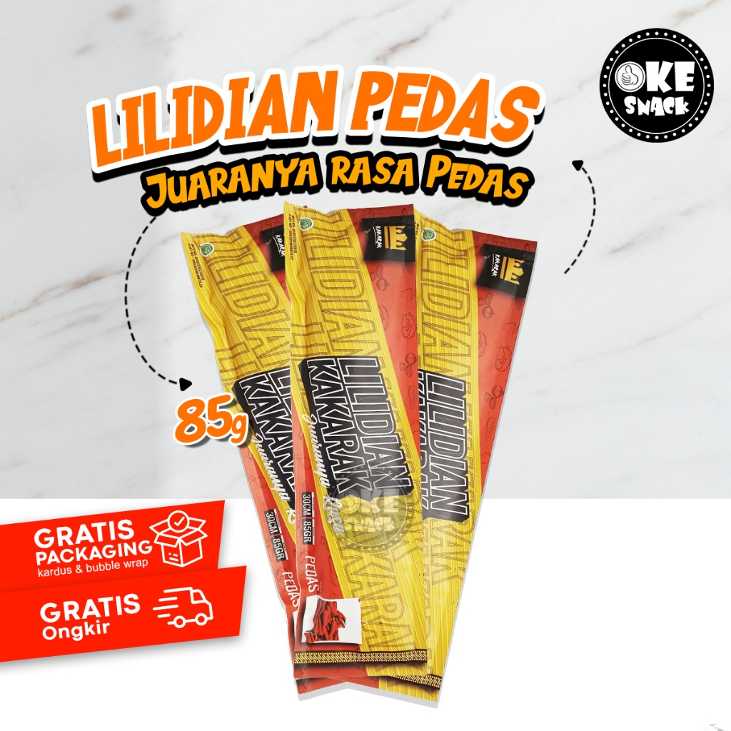 

Lidi Lidian Super Pedas Mie Lidi Pedes Super Panjang 30cm - 100 gr