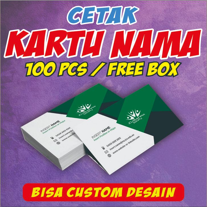 

CETAK KARTU NAMA 100 PCS FREE BOX