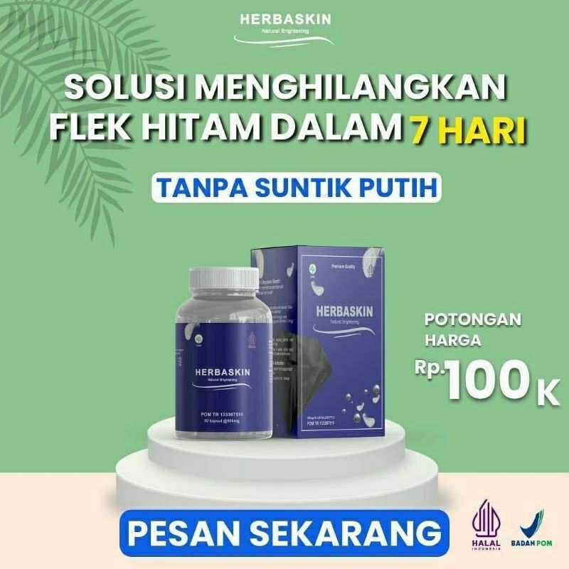 Herbaskin Natural Brightening Pil Whitening 100% original