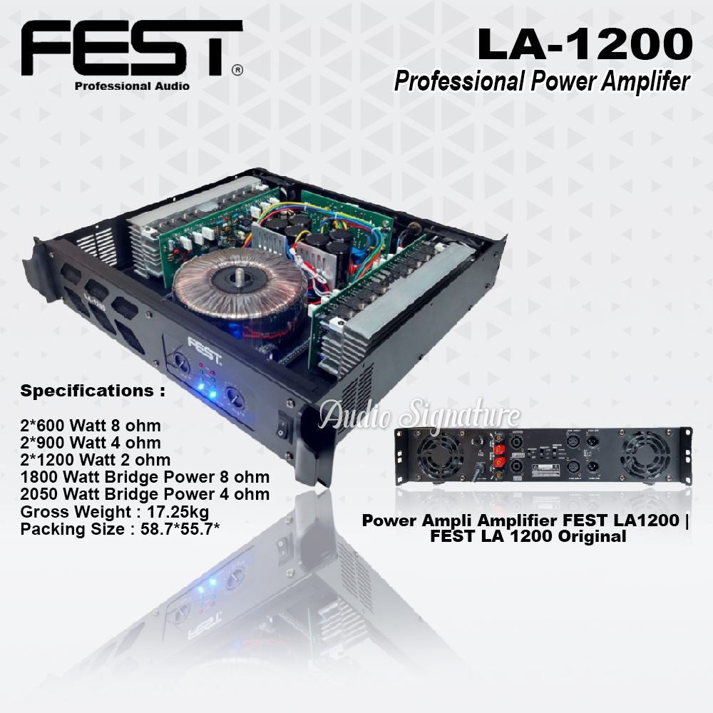 Power Ampli Amplifier FEST LA1200 | FEST LA1200 | FEST LA 1200 Original