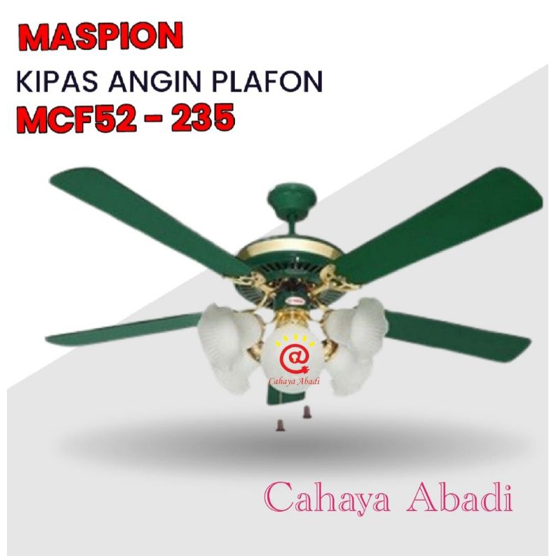 UCHIDA Maspion Kipas Angin Plafon Ceiling Fan MCF52-235 HG 52inch 5 Lp CF-146