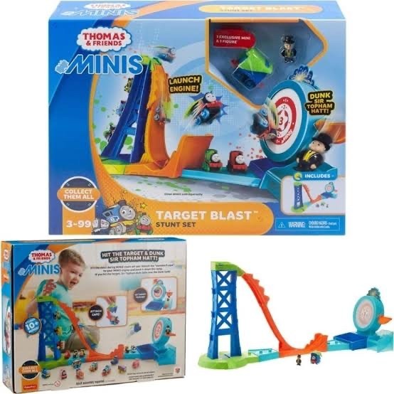 THOMAS & FRIENDS MINIS TARGET BLAST STUNT SET MINIS SPRING PLAYSET