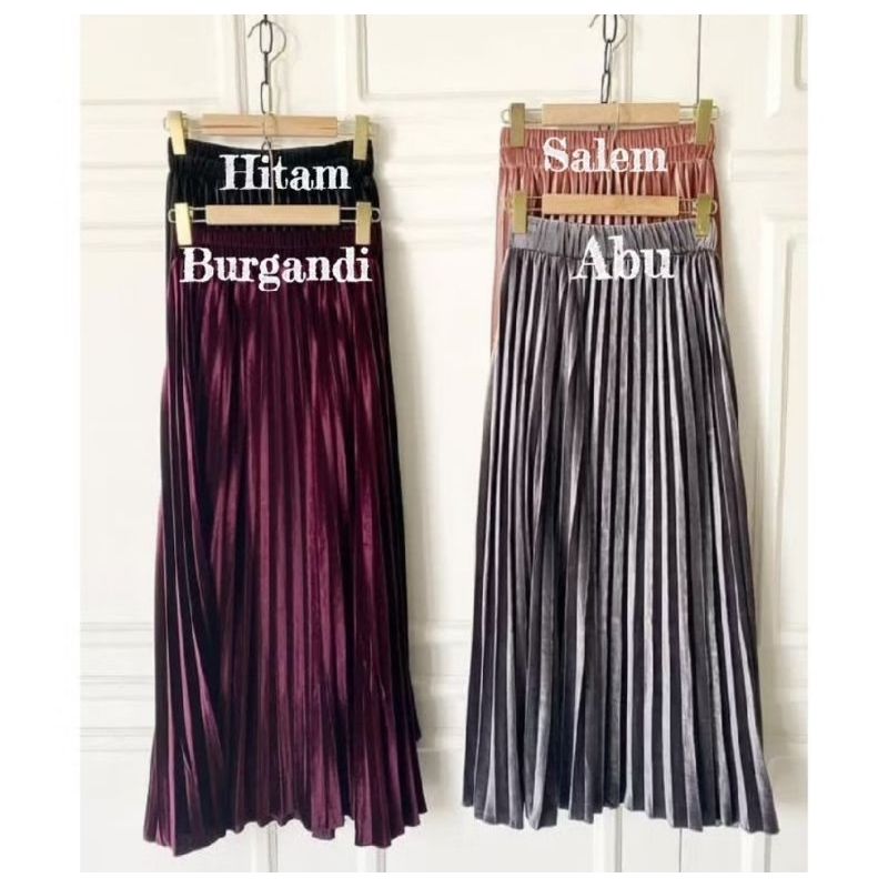 ROK PLISKET BLUDRU VELVET / ROK PLISKET BLUDRU / ROK PLISKET BLUDRU JUMBO